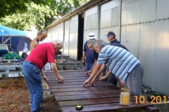 Wellenbrecher-Bau Steg 3