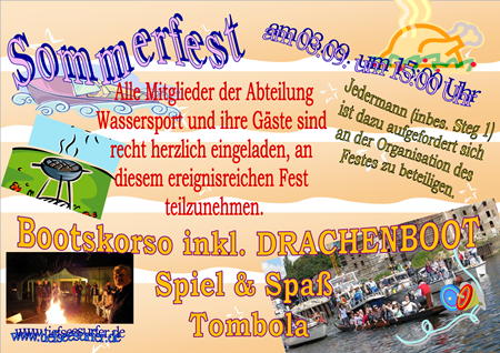 Sommerfest 2011 Plakat